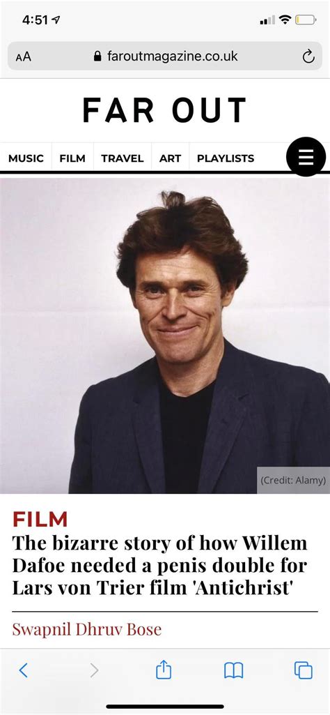 william dafoes dick|Willem Dafoe’s penis was so large that after the filming of the。